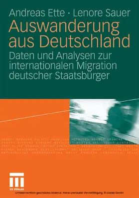 Ette / Sauer |  Auswanderung aus Deutschland | eBook | Sack Fachmedien