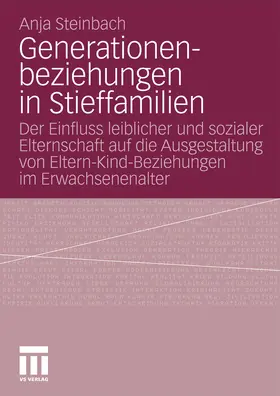 Steinbach |  Generationenbeziehungen in Stieffamilien | eBook | Sack Fachmedien