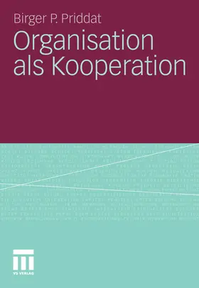 Priddat |  Organisation als Kooperation | eBook | Sack Fachmedien