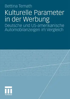 Temath | Kulturelle Parameter in der Werbung | E-Book | sack.de