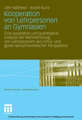 Halbheer / Kunz |  Kooperation von Lehrpersonen an Gymnasien | eBook | Sack Fachmedien