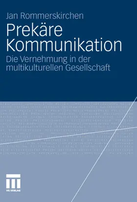 Rommerskirchen | Prekäre Kommunikation | E-Book | www2.sack.de