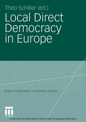 Schiller |  Local Direct Democracy in Europe | eBook | Sack Fachmedien