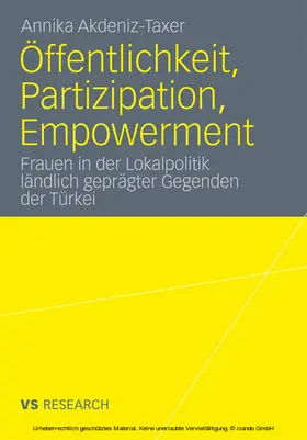 Akdeniz-Taxer | Öffentlichkeit, Partizipation, Empowerment | E-Book | sack.de