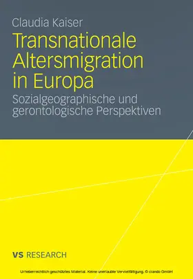 Kaiser | Transnationale Altersmigration in Europa | E-Book | sack.de