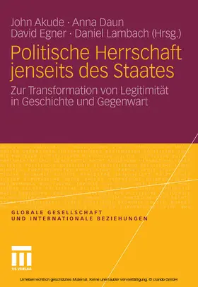 Akude / Daun / Egner |  Politische Herrschaft jenseits des Staates | eBook | Sack Fachmedien