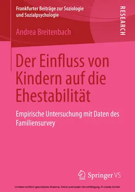 Breitenbach |  Der Einfluss von Kindern auf die Ehestabilität | eBook | Sack Fachmedien