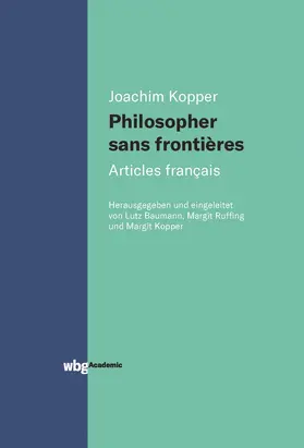 Kopper |  Philosopher sans frontières - Articles français | Buch |  Sack Fachmedien