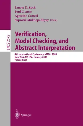 Zuck / Attie / Cortesi |  Verification, Model Checking, and Abstract Interpretation | Buch |  Sack Fachmedien