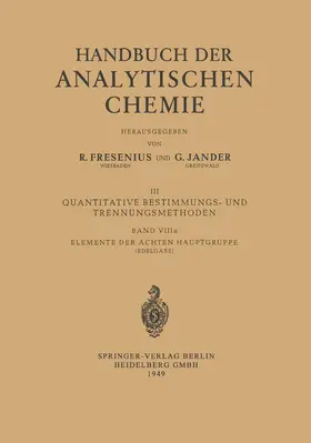 Kahle | Elemente der Achten Hauptgruppe | Buch | 978-3-540-01391-4 | www2.sack.de