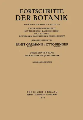 Lüttge / Beyschlag / Cushman |  Bericht über die Jahre 1949-1950 | Buch |  Sack Fachmedien