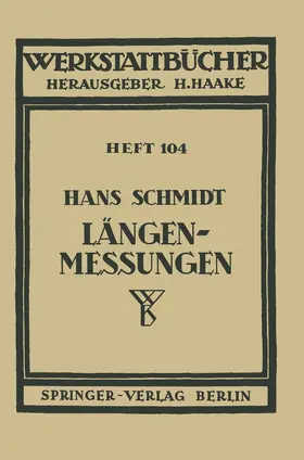 Schmidt |  Längenmessungen | Buch |  Sack Fachmedien
