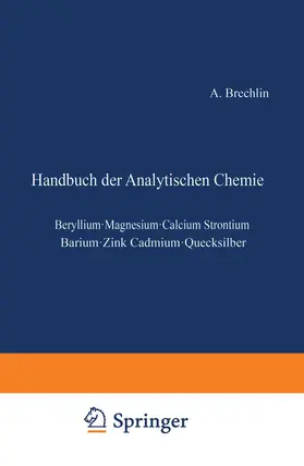 Brechlin | Elemente der zweiten Gruppe | Buch | 978-3-540-01908-4 | sack.de