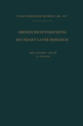 Görtler | Grenzschichtforschung / Boundary Layer Research | Buch | 978-3-540-02273-2 | sack.de