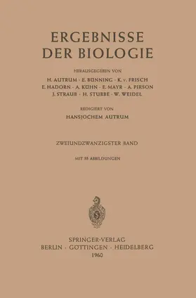 Autrum / Kühn / Bünning |  Ergebnisse der Biologie | Buch |  Sack Fachmedien