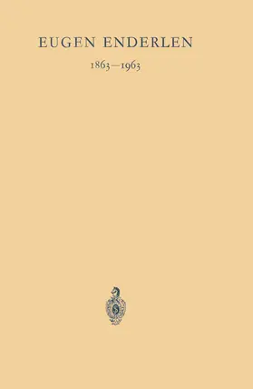 Wachsmuth / Nissen / Lutzeyer |  Eugen Enderlen 1863-1963 | Buch |  Sack Fachmedien