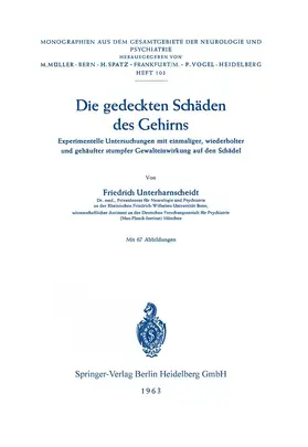 Unterharnscheidt |  Die gedeckten Schäden des Gehirns | Buch |  Sack Fachmedien