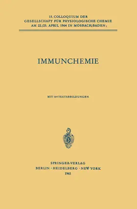 Westphal |  Immunchemie | Buch |  Sack Fachmedien