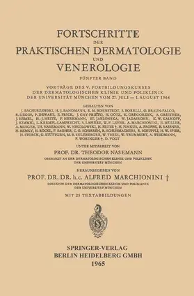 Marchionini |  Fortschritte der Praktischen Dermatologie und Venerologie | Buch |  Sack Fachmedien