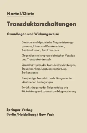 Hartel / Dietz |  Transduktorschaltungen | Buch |  Sack Fachmedien