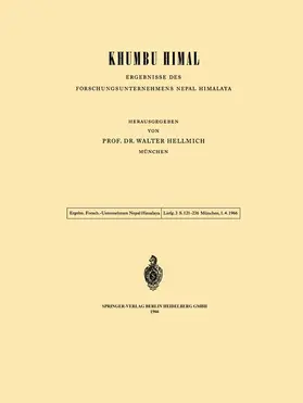 Hellmich |  Khumbu Himal - Ergebnisse des Forschungsunternehmens Nepal Himalaya | Buch |  Sack Fachmedien