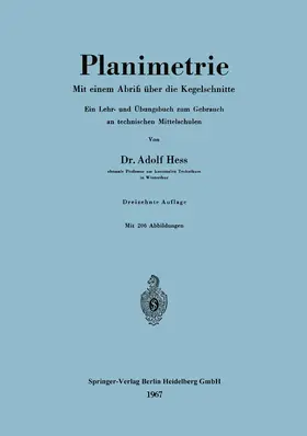 Hess |  Planimetrie | Buch |  Sack Fachmedien