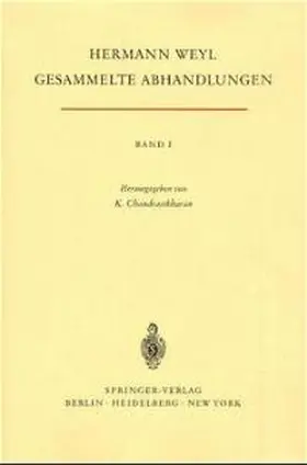 Weyl / Chandrasekharan | Gesammelte Abhandlungen I | Buch | 978-3-540-04388-1 | sack.de