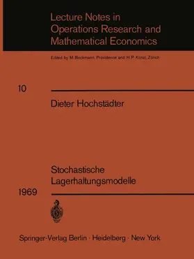 Hochstädter |  Stochastische Lagerhaltungsmodelle | Buch |  Sack Fachmedien