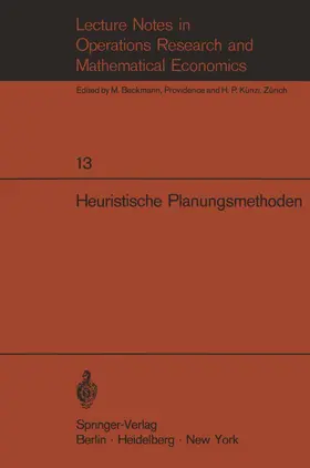 Zehnder / Weinberg |  Heuristische Planungsmethoden | Buch |  Sack Fachmedien