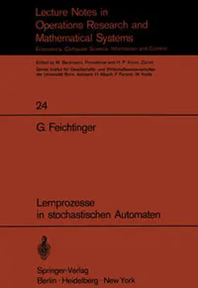 Feichtinger |  Lernprozesse in stochastischen Automaten | Buch |  Sack Fachmedien