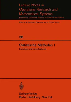 Walter |  Statistische Methoden I | Buch |  Sack Fachmedien