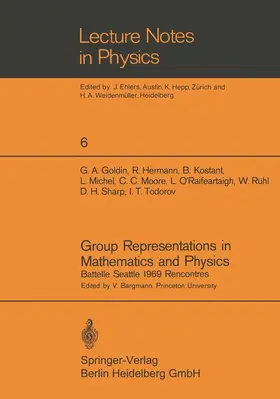 Bargmann |  Group Representations in Mathematics and Physics | Buch |  Sack Fachmedien