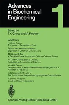 Ghose / Fiechter |  Advances in Biochemical Engineering | Buch |  Sack Fachmedien