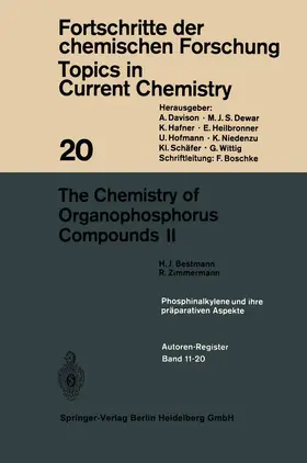 Zimmermann / Bestmann |  The Chemistry of Organophosphorus Compounds II | Buch |  Sack Fachmedien