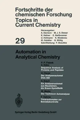 Fietzek / Kühn / Oehme |  Automation in Analytical Chemistry | Buch |  Sack Fachmedien