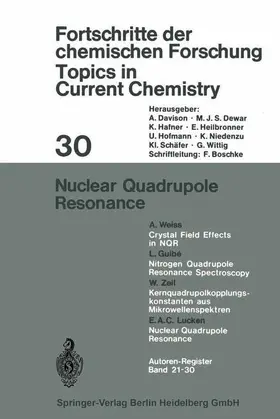 Lucken |  Nuclear Quadrupole Resonance | Buch |  Sack Fachmedien