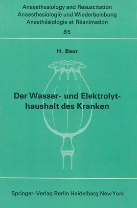 Baur |  Der Wasser- und Elektrolythaushalt des Kranken | Buch |  Sack Fachmedien