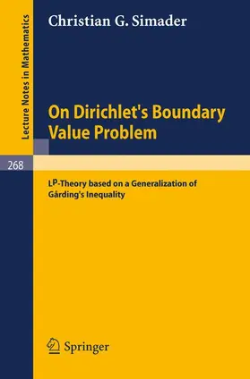 Simader |  On Dirichlet's Boundary Value Problem | Buch |  Sack Fachmedien