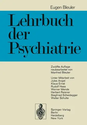 Bleuler |  Lehrbuch der Psychiatrie | Buch |  Sack Fachmedien