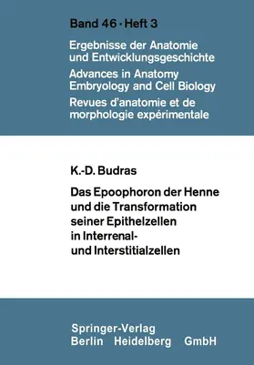 Budras |  Das Epoophoron der Henne und die Transformation seiner Epithelzellen in Interrenal- und Interstitialzellen | Buch |  Sack Fachmedien