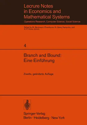 Weinberg |  Branch and Bound: Eine Einführung | Buch |  Sack Fachmedien