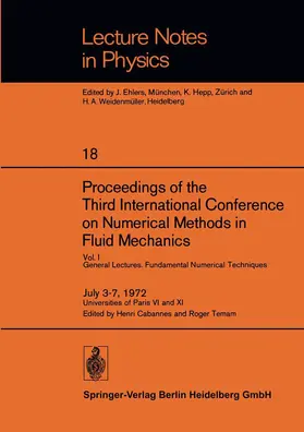 Cabannes / Temam |  Proceedings of the Third International Conference on Numerical Methods in Fluid Mechanics | Buch |  Sack Fachmedien
