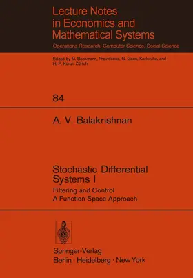 Balakrishnan |  Stochastic Differential Systems I | Buch |  Sack Fachmedien
