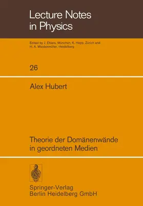 Hubert |  Theorie der Domänenwände in geordneten Medien | Buch |  Sack Fachmedien
