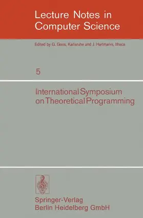 Ershov / Nepomniaschy |  International Symposium on Theoretical Programming | Buch |  Sack Fachmedien
