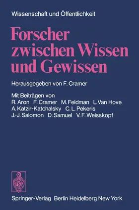 Cramer |  Forscher zwischen Wissen und Gewissen | Buch |  Sack Fachmedien
