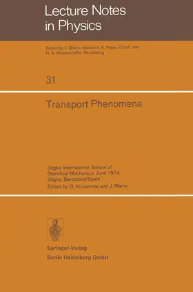 Kirczenow / Marro |  Transport Phenomena | Buch |  Sack Fachmedien