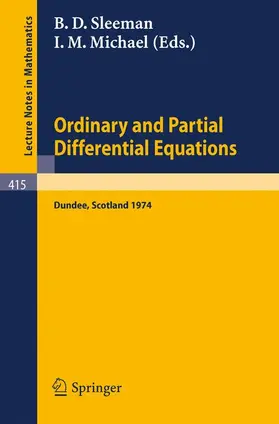 Michael / Sleeman |  Ordinary and Partial Differential Equations | Buch |  Sack Fachmedien
