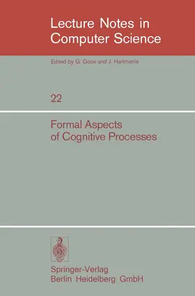 Storer / Winter |  Formal Aspects of Cognitive Processes | Buch |  Sack Fachmedien