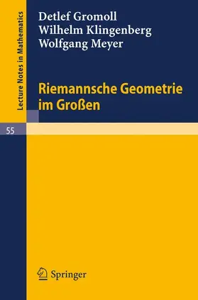 Gromoll / Meyer / Klingenberg |  Riemannsche Geometrie im Großen | Buch |  Sack Fachmedien